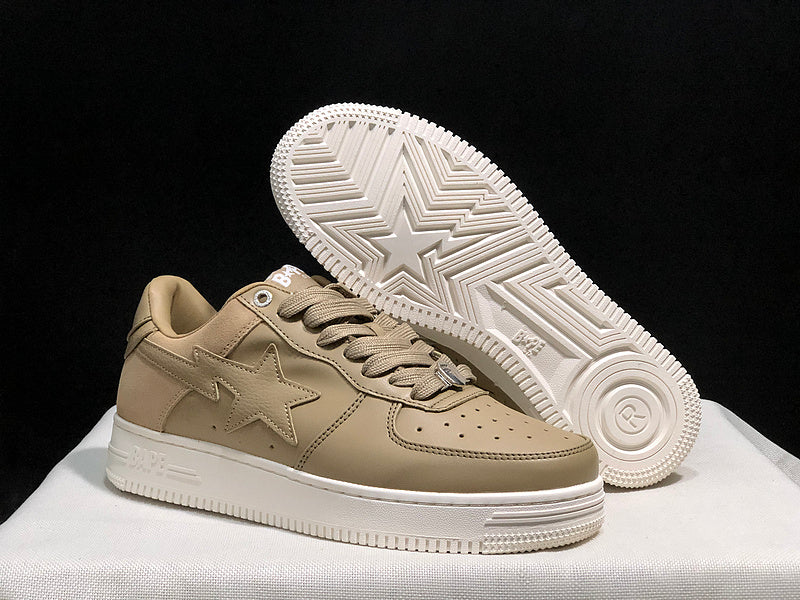 BAPE STA Tokyo Low-Top Sneakers – Tan/Gum